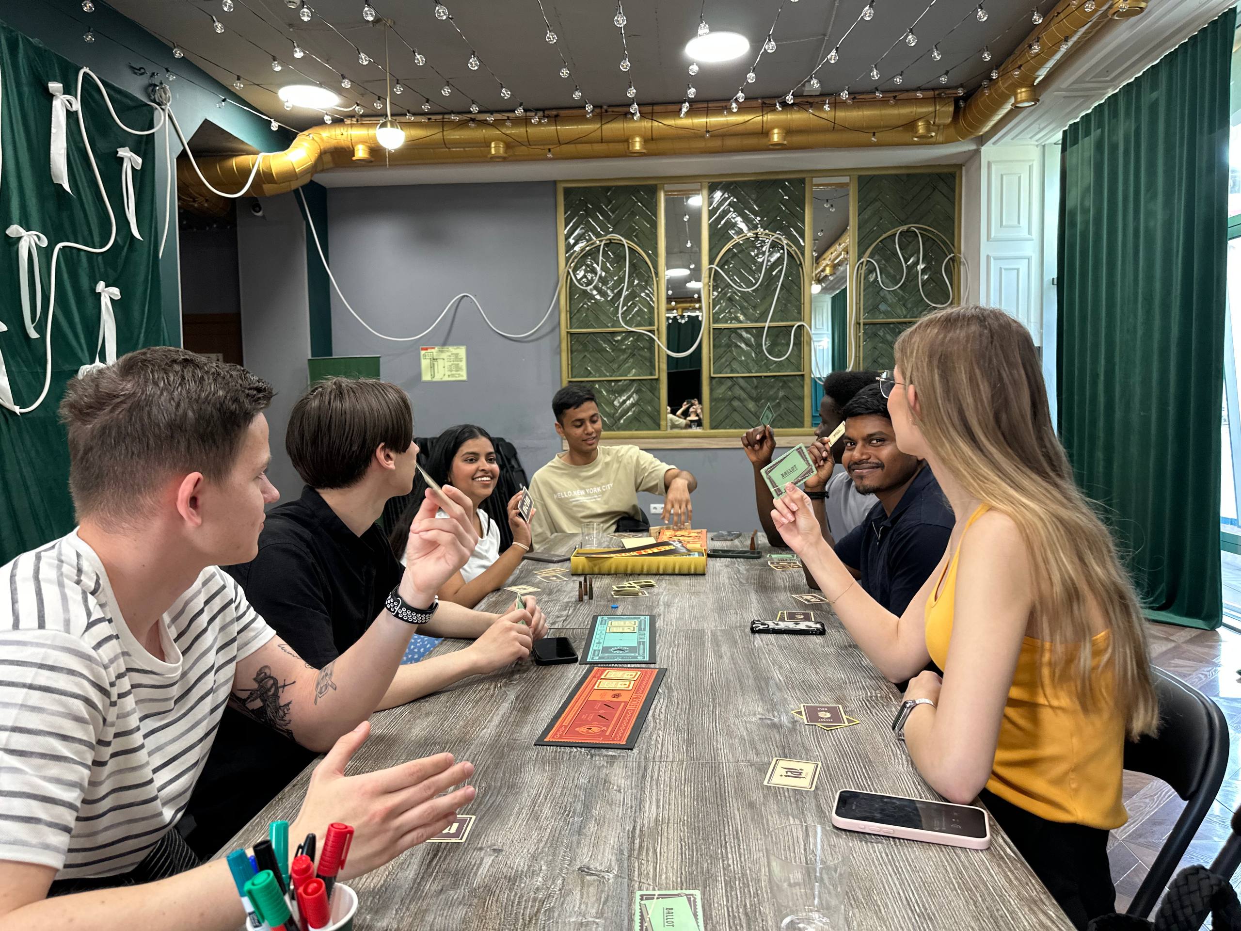 A thoughtful moment during Secret Hitler